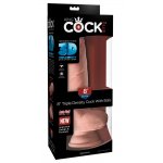KING COCK PLUS - REALISTYCZNE DILDO Z JĄDRAMI 20CM