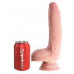 KING COCK PLUS - REALISTYCZNE DILDO Z JĄDRAMI 23CM