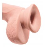 KING COCK PLUS - REALISTYCZNE DILDO Z JĄDRAMI 23CM