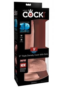 KING COCK PLUS - REALISTYCZNE DILDO Z JĄDRAMI 23CM