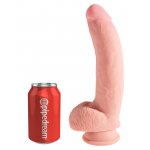 KING COCK PLUS - REALISTYCZNE DILDO Z JĄDRAMI 25CM