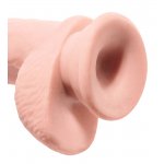 KING COCK PLUS - REALISTYCZNE DILDO Z JĄDRAMI 25CM