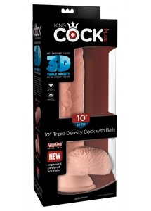 KING COCK PLUS - REALISTYCZNE DILDO Z JĄDRAMI 25CM