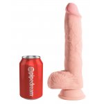 KING COCK PLUS - REALISTYCZNE DILDO Z JĄDRAMI 25CM