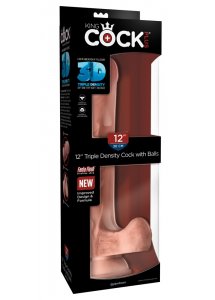 KING COCK PLUS - REALISTYCZNE DILDO Z JĄDRAMI 30CM