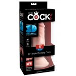 KING COCK PLUS - REALISTYCZNE DILDO Z ŻYŁAMI 15CM