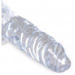 KING COCK CLEAR - REALISTYCZNE PRZEZROCZYSTE DILDO Z JĄDRAMI 10CM