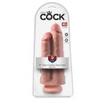 KING COCK - REALISTYCZNE PODWÓJNE DILDO Z PRZYSSAWKĄ 23 CM