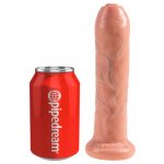 KING COCK - REALISTYCZNE DILDO Z RUCHOMYM NAPLETKIEM 18 CM