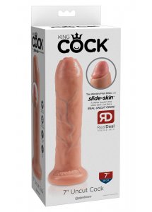KING COCK - REALISTYCZNE DILDO Z RUCHOMYM NAPLETKIEM 18 CM