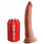 KING COCK - REALISTYCZNE DILDO TRIPLE DENSITY COCK BRĄZOWE 18 CM