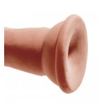 KING COCK - REALISTYCZNE DILDO TRIPLE DENSITY COCK BRĄZOWE 18 CM