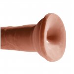 KING COCK - REALISTYCZNE DILDO TRIPLE DENSITY COCK BRĄZOWE 20 CM