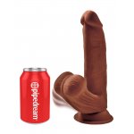 KING COCK - REALISTYCZNE DILDO TRIPLE DENSITY COCK Z RUCHOMYMI JĄDRAMI 20 CM