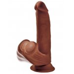 KING COCK - REALISTYCZNE DILDO TRIPLE DENSITY COCK Z RUCHOMYMI JĄDRAMI 20 CM