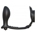 PIERŚCIEŃ EREKCYJNY Z WTYCZKĄ ANALNĄ CZARNY