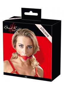 KNEBEL SILIKONOWY CZERWONY/GAG