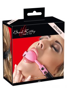 KNEBEL RÓŻOWY Z MINI KŁÓDKĄ/GAG