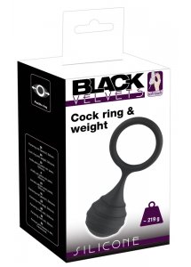 PIERŚCIEŃ NA PENISA Z ODWAŻNIKIEM-BLACK VELVETS