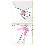 NAKŁADKA NA PALEC Z WIBROBULLETEM RÓŻOWA