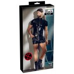 WINYLOWY MĘSKI KOMBINEZON Z SUWAKIEM/PLAYSUIT