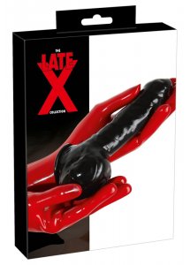 LATE X - LATEKSOWA NAKŁADKA/RĘKAW NA PENISA I JĄDRA