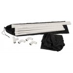 LATE X - CZARNE LATEKSOWE ŁÓŻKO PRÓŻNIOWE Z RURKAMI DO MONTAŻU