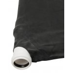 LATE X - CZARNE LATEKSOWE ŁÓŻKO PRÓŻNIOWE Z RURKAMI DO MONTAŻU