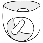 LATE X - KLASYCZNE SLIPY Z LATEKSU Z DILDO ANALNYM