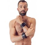 LATE X - CZARNE GUMOWE KAJDANKI Z LATEKSU