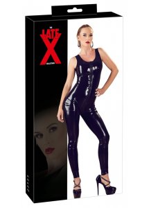LATE X - SEKSOWNY LATEKSOWY KOMBINEZON CZARNY