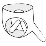 LATE X - BŁYSZCZĄCE LATEKSOWE MAJTECZKI Z DILDO