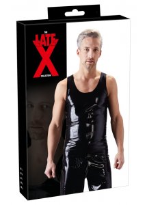 LATE X - STYLOWA LATEKSOWA KOSZULKA BEZ RĘKAWKÓW 