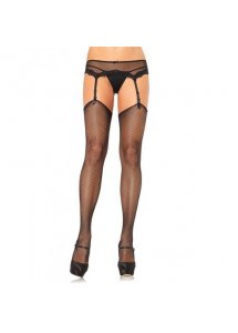 LEG AVENUE - CZARNE POŃCZOCHY KABARETKI ONE SIZE