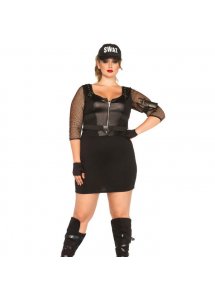 LEG AVENUE - KOSTIUM OFICERSKI SWAT PLUS SIZE XL/2XL