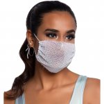 LEG AVENUE - MODNA BIAŁA MASECZKA Z CYRKONIAMI PRZEŚWITUJĄCA