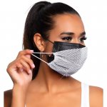 LEG AVENUE - MODNA BIAŁA MASECZKA Z CYRKONIAMI PRZEŚWITUJĄCA