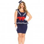 LEG AVENUE - KOSTIUM AYE AYE AMY 4-CZĘŚCIOWY XL/2XL