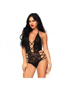 LEG AVENUE - SEKSOWNE BODY Z PASKAMI I ZE STRINGAMI ONE SIZE