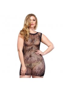 LEG AVENUE - KWIATOWA KORONKOWA MINI SUKIENKA PLUS SIZE