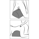 LIBERATOR - PÓŁOKRĄGŁA PODUSZKA MIŁOSNA CZERWONA