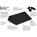 LIBERATOR - PODUSZKA MIŁOSNA W KSZTAŁCIE KLINA CZARNA