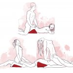 LIBERATOR - PODUSZKA MIŁOSNA W KSZTAŁCIE KLINA CZARNA