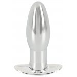 ANOS - WIBRUJĄCY KOREK ANALNY METALOWY M SREBRNY