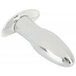 ANOS - WIBRUJĄCY KOREK ANALNY METALOWY M SREBRNY