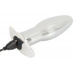 ANOS - WIBRUJĄCY KOREK ANALNY METALOWY M SREBRNY