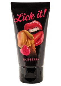 LICK IT - ŻEL DO MASAŻU LUB SEKSU MALINA 50ML