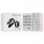 LUKSUSOWY SILIKONOWY WIBRATOR ANNE’S DESIRE CZARNY Z ZEGARKIEM WATCHME 