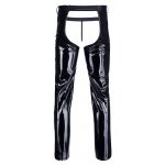MĘSKIE BŁYSZCZĄCE SPODNIE ZE STRINGAMI BDSM/SET