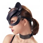 MASKA BDSM Z KOCIMI USZAMI/CAT MASK RHINESTONES